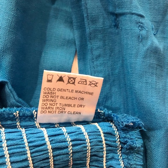 NWT Princess Polly blue crop top with removable straps. Size 8. - Picture 8 of 9